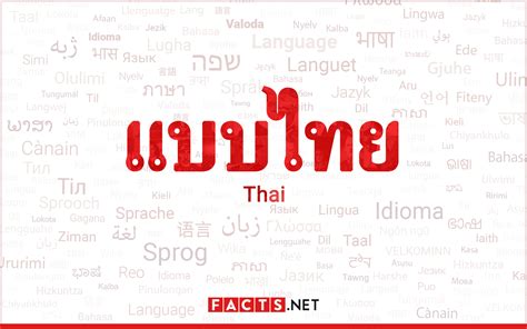 what is the national language of thailand