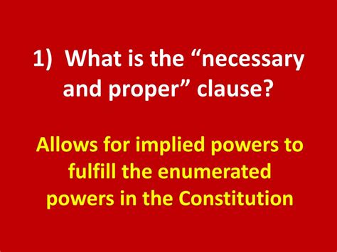 what is the necessary and proper clause and why is it important