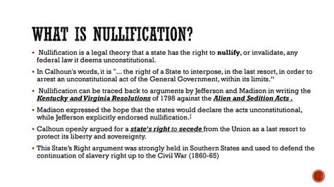 what is the nullification crisis and why is it important