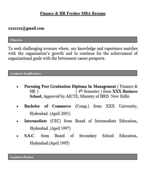 what is the objective in a resume for freshers