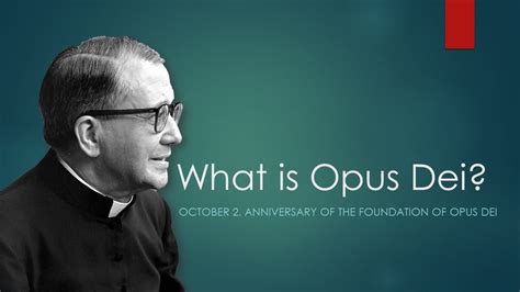 what is the opus dei movement