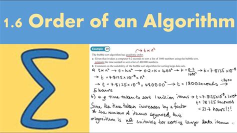what is the order of algorithm