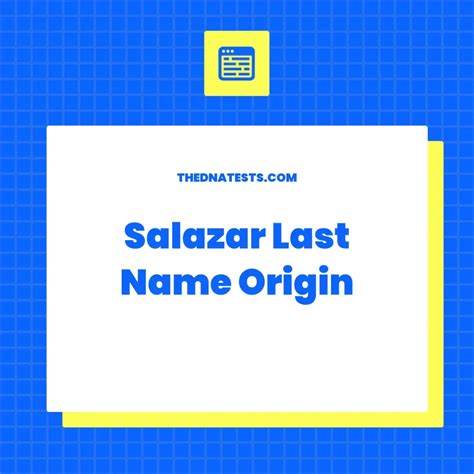 what is the origin of the last name salazar
