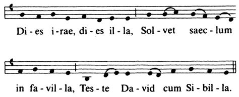 what is the original timbre of the dies irae