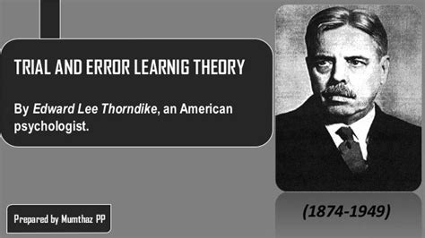 what is the other name of the trial and error theory