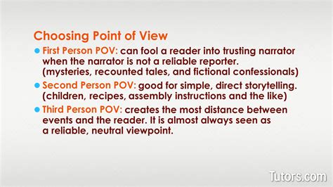 what is the point of view example