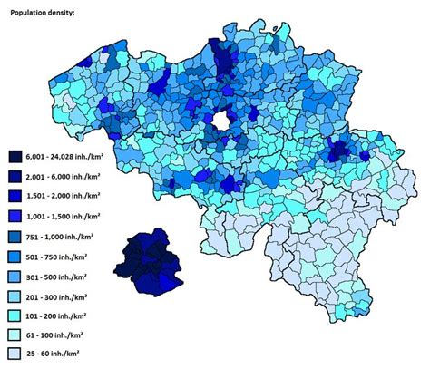 what is the population of belgium 2006