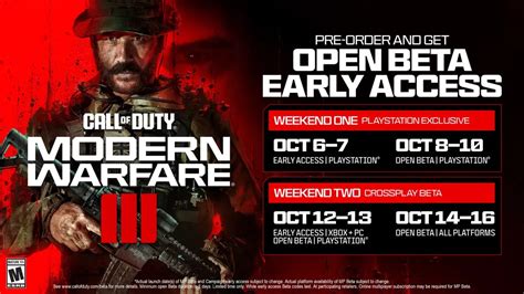 what is the pre release content for mw3