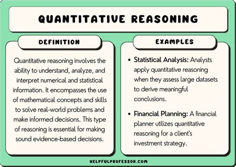 what is the primary advantage of utilizing quantitative reasoning in data analysis