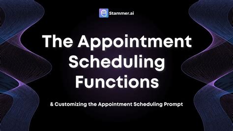 what is the primary function of appointment scheduling software