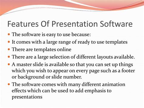 what is the primary function of presentation software