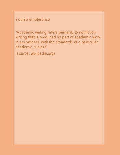 what is the primary purpose of a reference list in academic writing