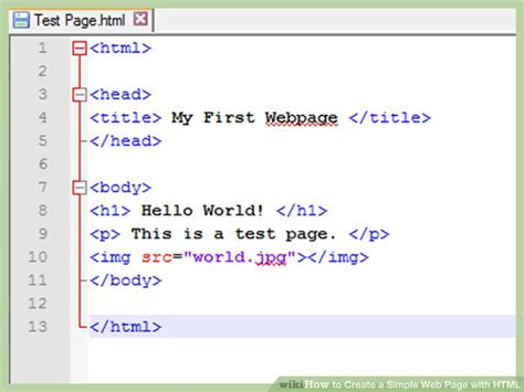 what is the primary role of html in creating a web page