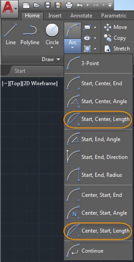 what is the primary use of the arc command in autocad