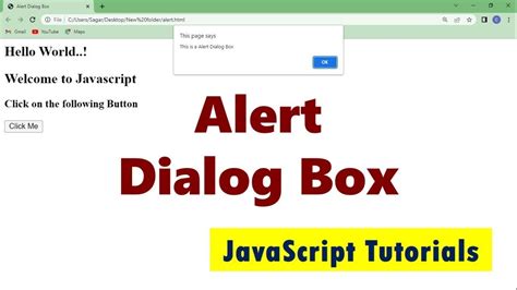what is the purpose of alert function in javascript