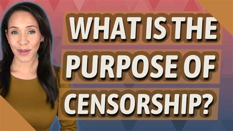 what is the purpose of censor