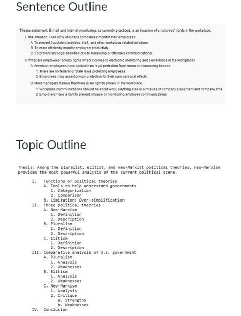 what is the purpose of creating an outline brainly