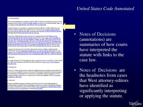 what is the purpose of cross references in an annotated statute