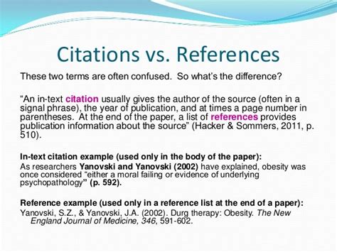 what is the purpose of in text citation and reference page