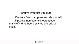 what is the purpose of iterative structure in programming