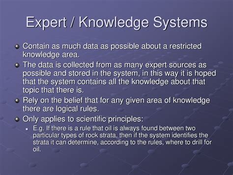 what is the purpose of knowledge base in an expert system