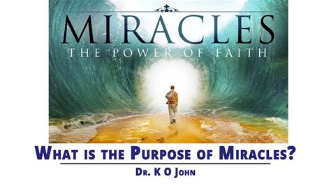 what is the purpose of miracles