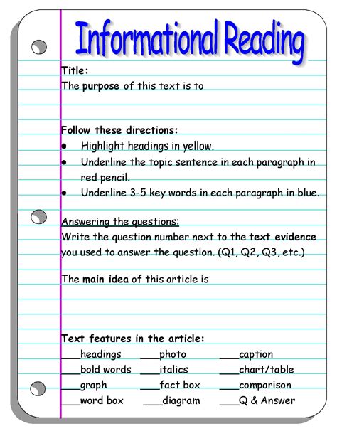what is the purpose of outlining an informational text