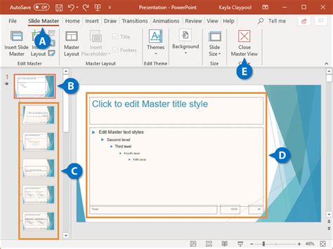 what is the purpose of slide master in powerpoint examples