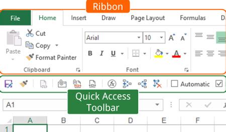what is the purpose of the quick access toolbar in excel