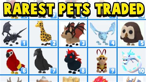 What Is The Rarest Pet To Get In Adopt Me