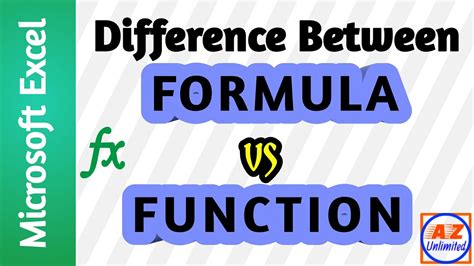 what is the relationship between a formula and a function in microsoft excel