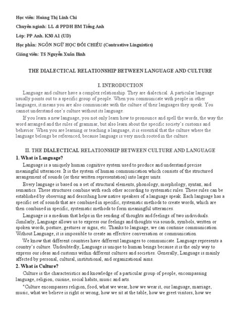 what is the relationship between language and communication pdf notes