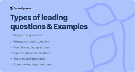what is the result of asking leading questions in an interview