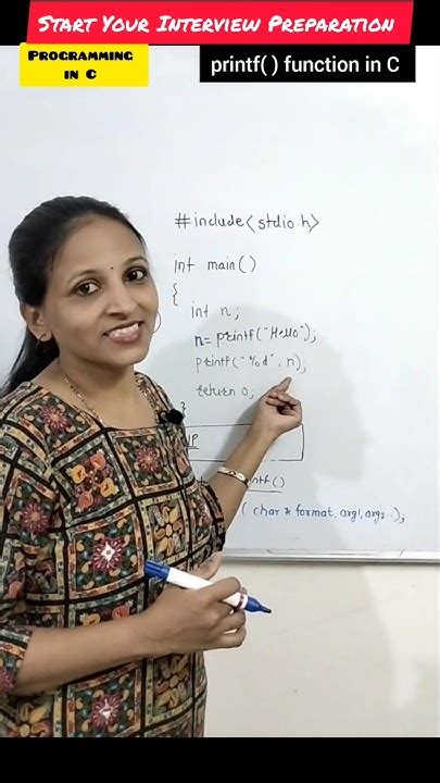 what is the return type of printf function