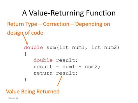 what is the return value of a function