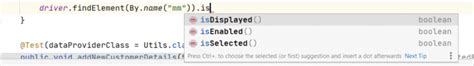 what is the return value of isdisplayed function in selenium webdriver