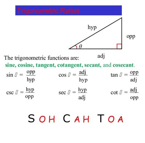 what is the right triangle definition of the cosecant function