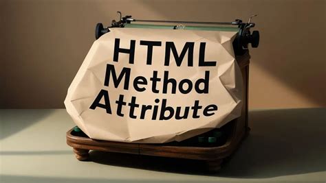 what is the role of method attribute in html forms