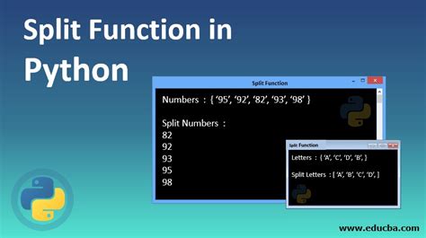 what is the role of split function in python