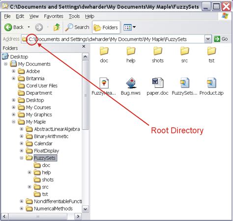 what is the root folder of a tps device
