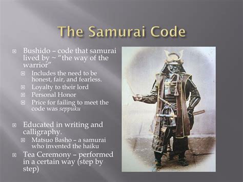 what is the samurai code of honor