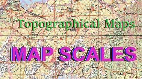 what is the scale of a topographical map