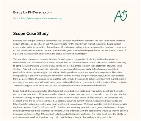 what is the scope of a case study