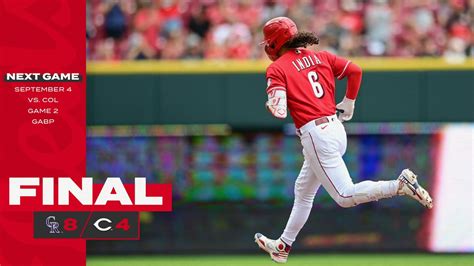 what is the score of the cincinnati reds game