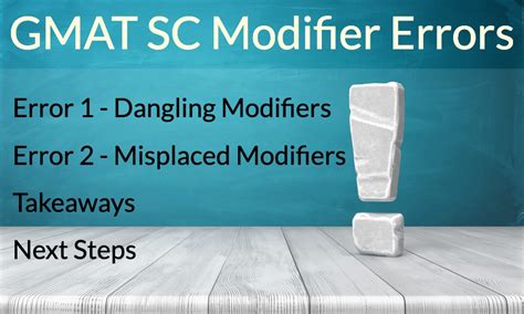 what is the second type of modifier error