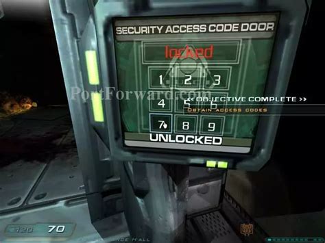 what is the security access code for doom 3