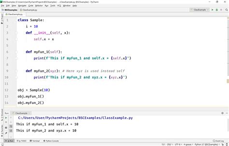 what is the self variable used for in python classes
