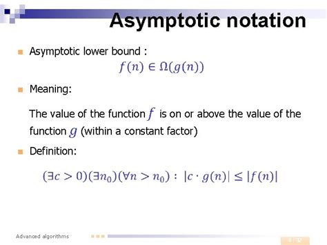 what is the significance of asymptotic notation in algorithm analysis