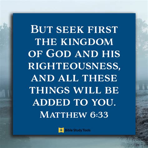 what is the significance of matthew 6:33