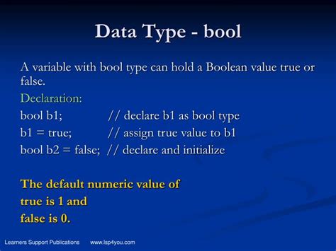 what is the size of a bool type variable in c #